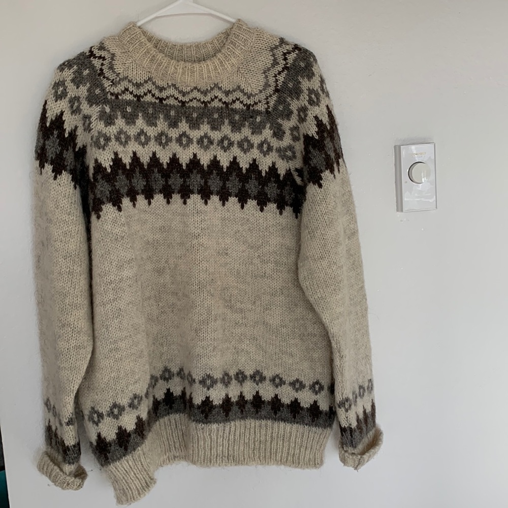 Vintage Norlfender Made in Norway pure new wool sweater